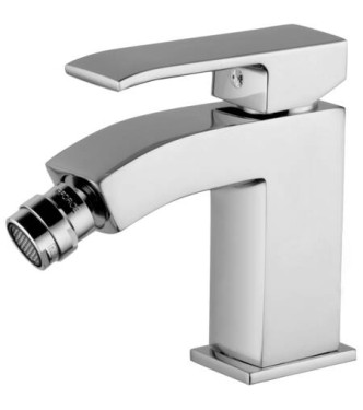PAFFONI LEVEL SINGLE-LEVER BIDET MIXER WITH CHROME DRAIN - LES131KCR
