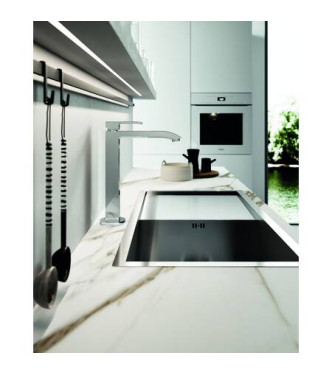 PAFFONI LEVEL SINGLE-LEVER SINK MIXER CHROME - LES188CR