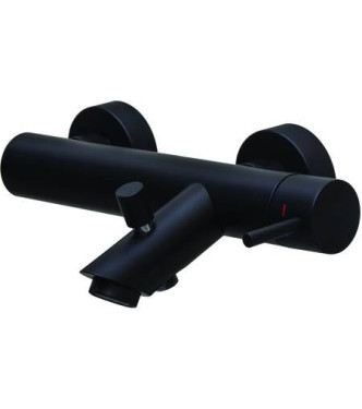 PAFFONI LIGHT EXTERNAL MIXER FOR BATHTUB WITHOUT DUPLEX MATT BLACK - LIG022NO