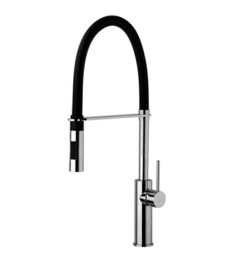 PAFFONI LIGHT PROFESSIONAL SINK MIXER MATT BLACK/MATT BLACK - LIG179NONO
