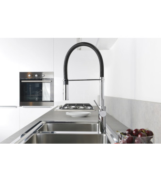 PAFFONI LIGHT PROFESSIONAL SINK MIXER MATT BLACK/MATT BLACK - LIG179NONO