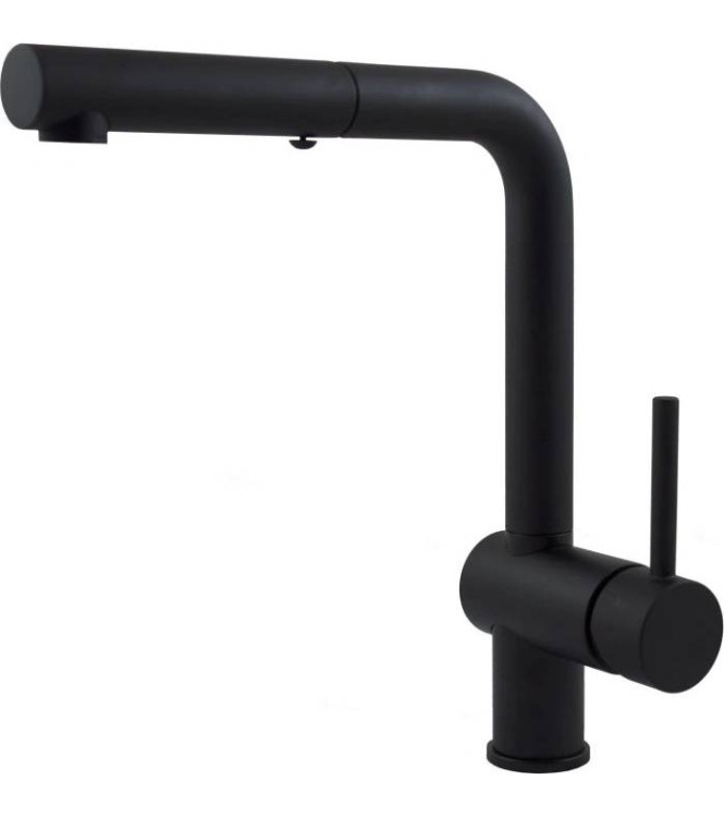 PAFFONI LIGHT SINGLE-LEVER MIXER TAP FOR SINK IN MATT BLACK - LIG285NO- MET