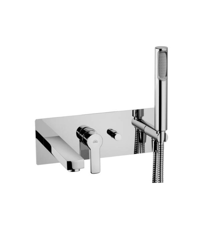 PAFFONI RED SINGLE-LEVER BUILT-IN MIXER BATHTUB+DUPLEX CHROME - RED001CR