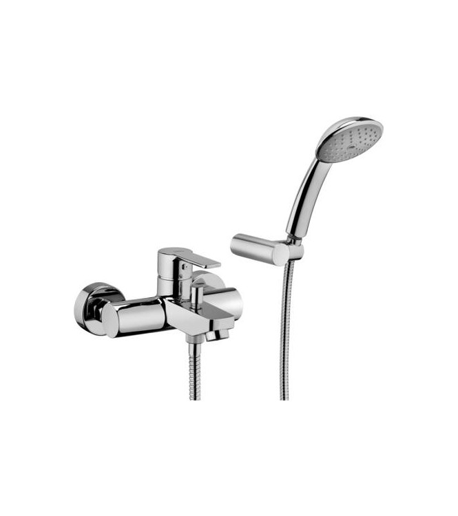 PAFFONI RED MISCELATORE MONOCOMANDO ESTERNO VASCA/DOCCIA CON DUPLEX CROMATO - RED024CR