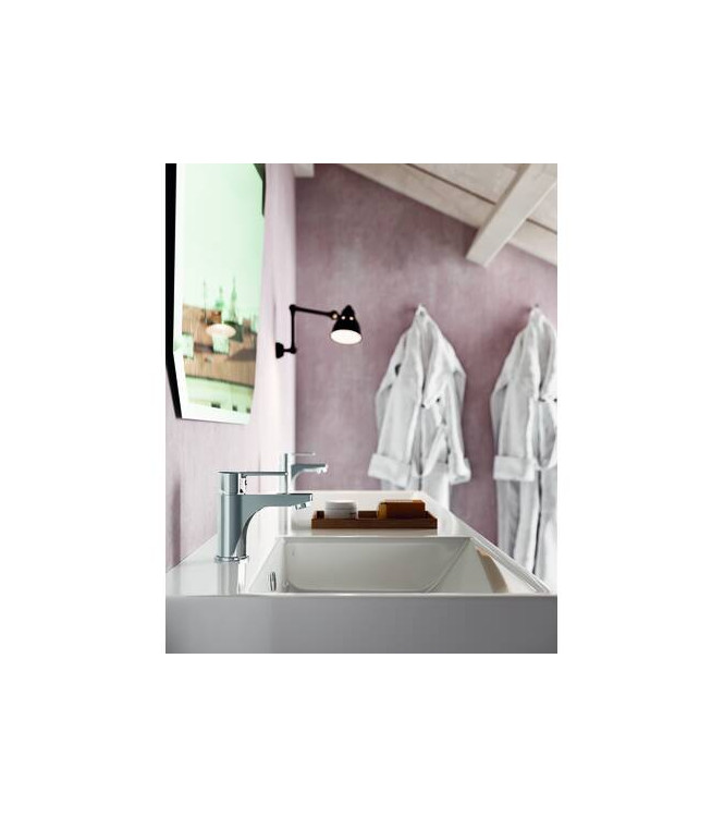 PAFFONI RED SINGLE-LEVER CHROME WASHBASIN MIXER - RED071CR