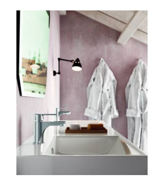 PAFFONI RED SINGLE-LEVER BASIN MIXER WITH 1.1/4" DRAIN CHROME - RED075CR