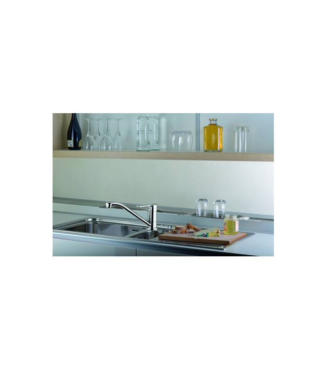 PAFFONI RED SINGLE-LEVER CHROME SINK MIXER - RED182TCR