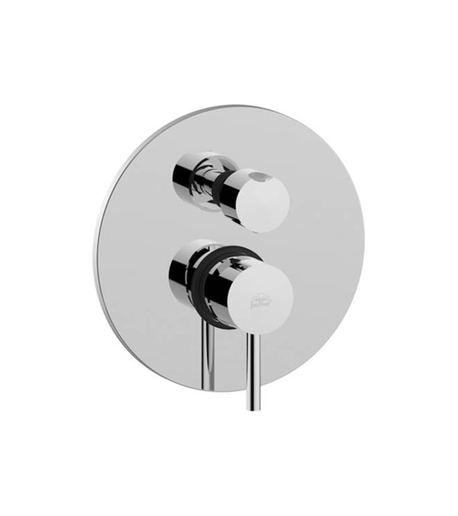 PAFFONI STICK CHROME-PLATED BUILT-IN SHOWER MIXER WITH 2 OUTLETS - SK018CR