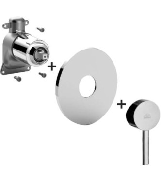 PAFFONI STICK EXTERNAL PART CHROME BUILT-IN SHOWER MIXER - SKBOX010CR