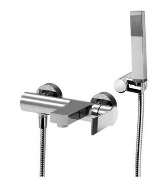 PAFFONI TANGO EXTERNAL SINGLE-LEVER MIXER FOR BATHTUB/SHOWER WITH DUPLEX CHROME - TA026CR