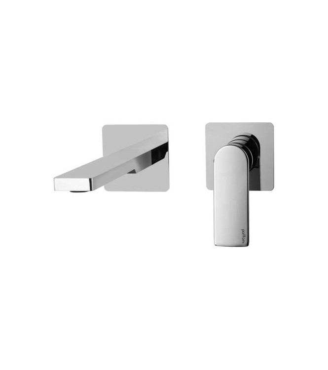 PAFFONI TANGO 2-PLATE CHROME WASHBASIN MIXER TAP WITH 150mm SPOUT - TA104CR70