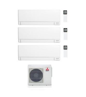 CONDIZIONATORE MITSUBISHI SERIE AY  12000+12000+15000 BTU TRIAL SPLIT INVERTER  WI-FI  A++/A+ - MXZ-5F102VF2