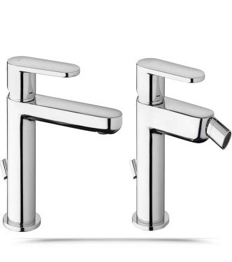 COPPIA DI MISCELATORI PAFFONI CANDY LAVABO E BIDET CON PILETTE DI SCARICO - CANDYLB