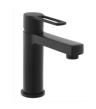 SET OF MATT BLACK WASHBASIN AND BIDET MIXER WITHOUT DRAIN -  RINGO BY PAFFONI - RI-71N