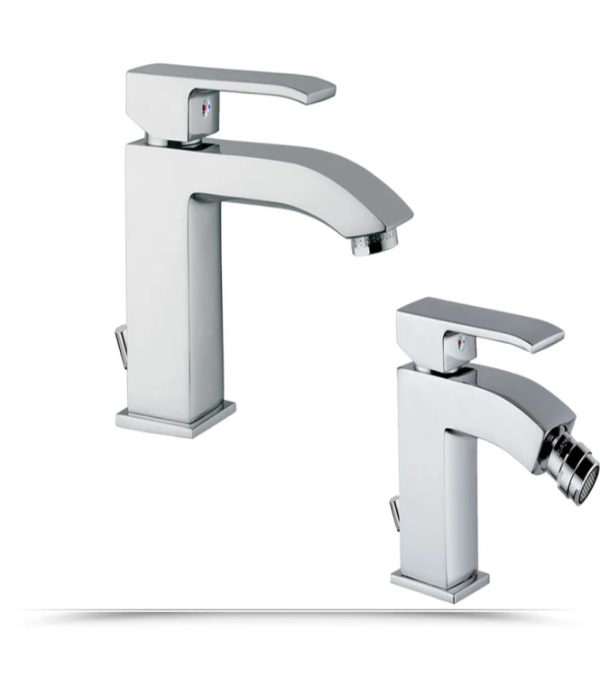 PAFFONI LEVEL WASHBASIN MIXER + BIDET WITH DRAIN - LEVELLB