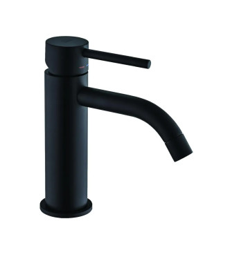 MATTE BLACK WASHBASIN AND BIDET MIXER SET - LIGHT BY PAFFONI - LG-LBN