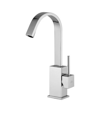 WASHBASIN AND BIDET MIXER SET WITH ADJUSTABLE SPOUT AND CHROME LEVER -  LEVEL BY PAFFONI - LA-81C