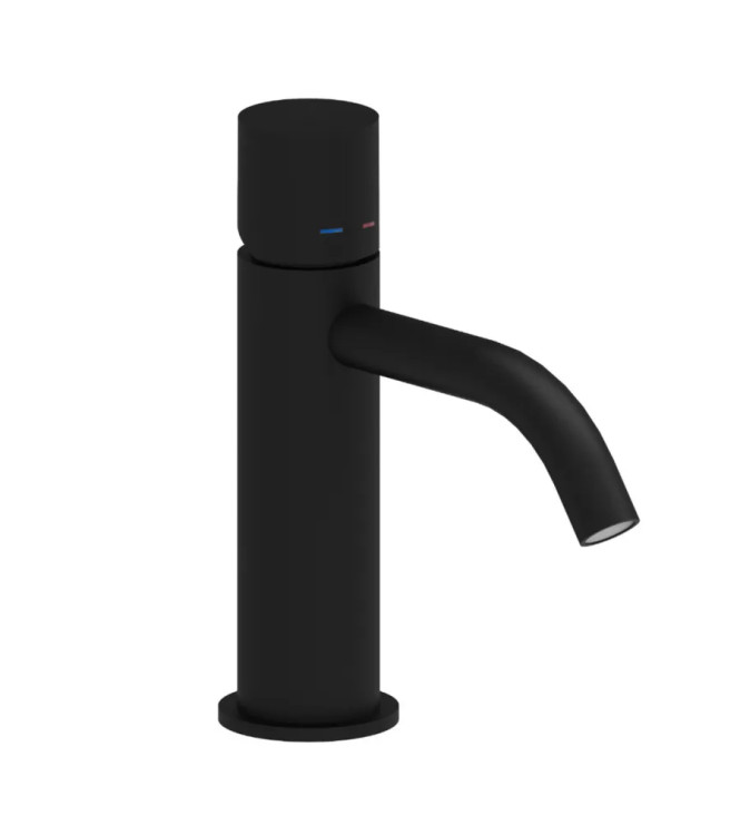 LEVERLESS WASHBASIN AND BIDET MIXER SET WITH EXTERNAL MATT BLACK SHOWER -  LIGHT BY PAFFONI - LG-X16N