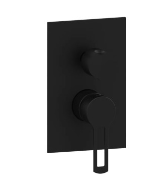 EXTENDED WASHBASIN AND BIDET MIXER SET WITH MATT BLACK 2-WAY SHOWER - RINGO DI PAFFONI - RI-88N