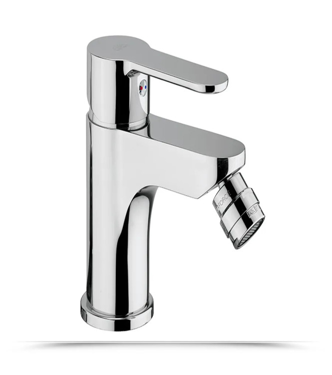 PAFFONI "BLU" WASHBASIN, BIDET AND DUPLEX BATHTUB MIXERS WITH HAND SHOWER - BLULBV