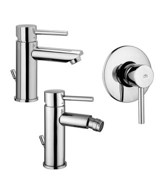 PAFFONI STICK MIXERS FOR WASHBASIN + BIDET + BUILT-IN SHOWER - STICKLBD