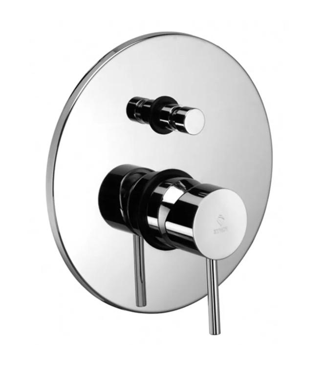 WASHBASIN AND BIDET MIXER SET WITH BUILT-IN SHOWER WITH CHROME DIVERTER - LIGHT BY PAFFONI - LG-B2C