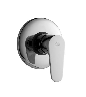 WASHBASIN MIXER SET WITH 17.8 CM SPOUT AND BIDET WITH CHROME SINGLE-LEVER SHOWER -  GREEN BY PAFFONI - GR-15C