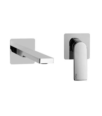 SET MISCELATORE INCASSO LAVABO 24 CM + BIDET ED INCASSO DOCCIA 3 USCITE CROMATO - TANGO DI PAFFONI - TA-99C