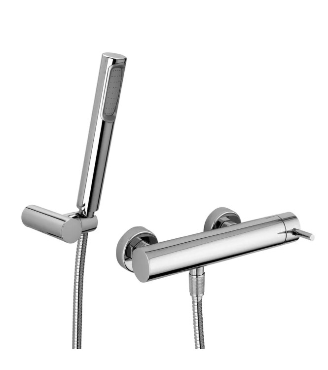 SET MISCELATORE LAVABO BOCCA 12,3 CM + BIDET ED ESTERNO DOCCIA CROMATO - STICK DI PAFFONI - SK-46C