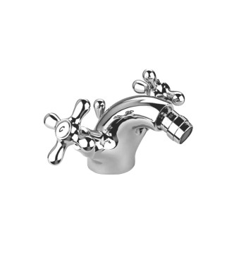 MISCELATORI LAVABO + BIDET + GRUPPO VASCA PAFFONI IRIS IN OTTONE CROMATO - IRISLBV