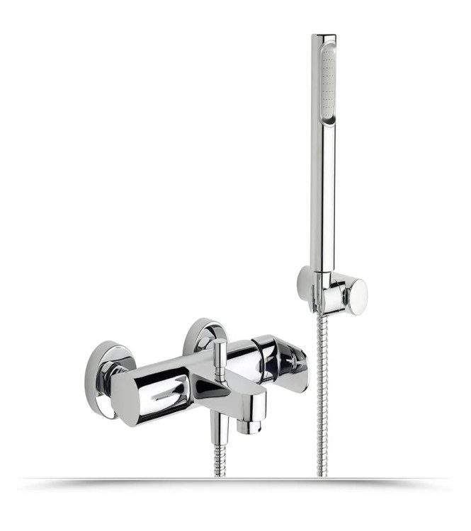 PAFFONI CANDY MIXERS FOR WASHBASIN AND BIDET WITH DRAIN AND BATHTUB SET - CANDLBV