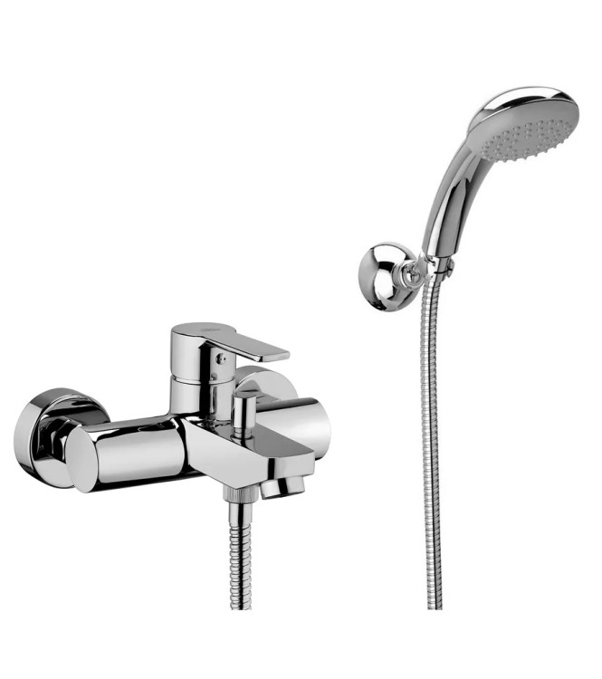 SET MISCELATORE LAVABO BOCCA 15 CM E BIDET + ESTERNO VASCA CROMATO - RED DI PAFFONI - RED-43