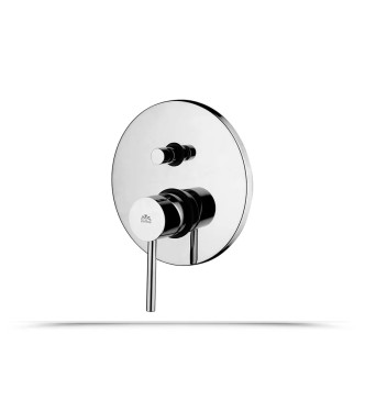 PAFFONI STICK SHOWER SET WITH ARM, SHOWER HEAD, HAND SHOWER AND MIXER WITH DIVERTER - STICKDC