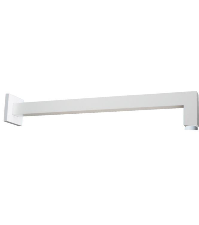 BRACCIO DOCCIA QUADRO LUNGHEZZA 400 MM BIANCO OPACO PAFFONI ZSOF063BO