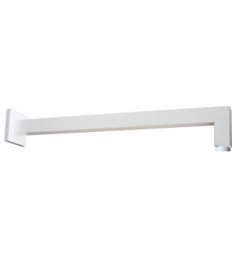 BRACCIO DOCCIA QUADRO LUNGHEZZA 400 MM BIANCO OPACO PAFFONI ZSOF063BO