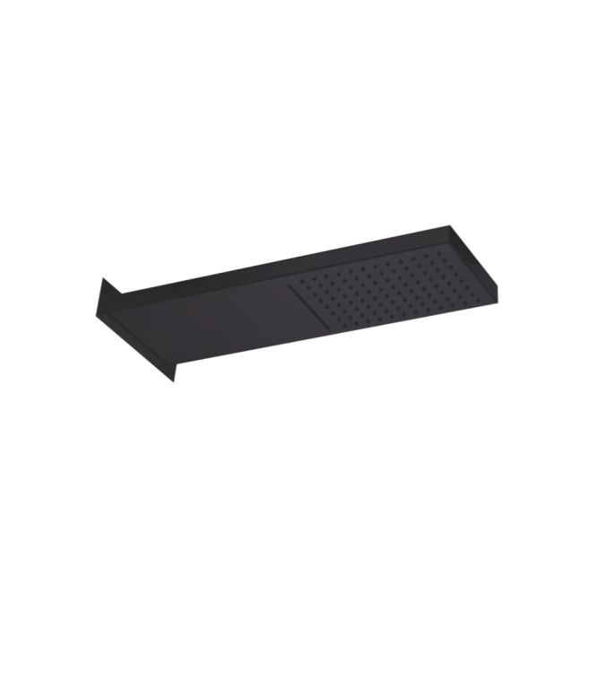 SOFFIONE DOCCIA 53X16 CM RETTANGOLARE PAFFONI CASCADE DOPPIO GETTO ZSOF099NO