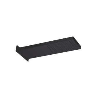 SOFFIONE DOCCIA 53X16 CM RETTANGOLARE PAFFONI CASCADE DOPPIO GETTO ZSOF099NO