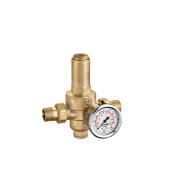 RIDUTTORE DI PRESSIONE DI SECONDO STADIO, CON CARTUCCIA ESTRAIBILE E MANOMETRO. ATTACCO 3/4"M CALEFFI 536056