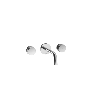 BATTERIA INCASSO LAVABO 3 FORI CON BOCCA L. 245 MM PAFFONI SERIE JO JO008CR