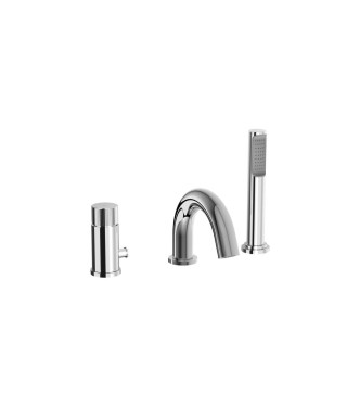 MISCELATORE BORDO VASCA CON DEVIATORE PAFFONI SERIE JO JO040LCR