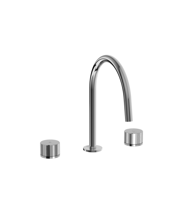 BATTERIA LAVABO 3 FORI CON BOCCA FISSA, SCARICO CLIC-CLAC PAFFONI SERIE JO JO052KCR