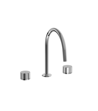 BATTERIA LAVABO 3 FORI CON BOCCA FISSA, SCARICO CLIC-CLAC PAFFONI SERIE JO JO052KCR