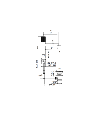 MISCELATORE LAVABO PAFFONI SERIE JO JO071CR