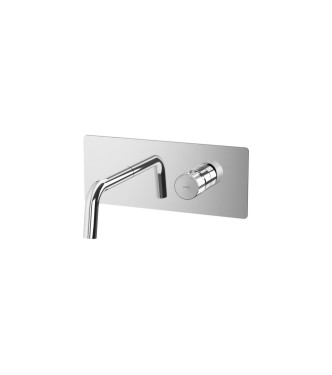 MISCELATORE LAVABO AD INCASSO CON BOCCA L. 123 MM PAFFONI SERIE JO JO104CR