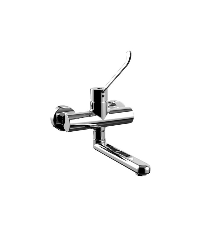 Miscelatore a parete per lavello con leva clinica Paffoni serie Red RED302CR