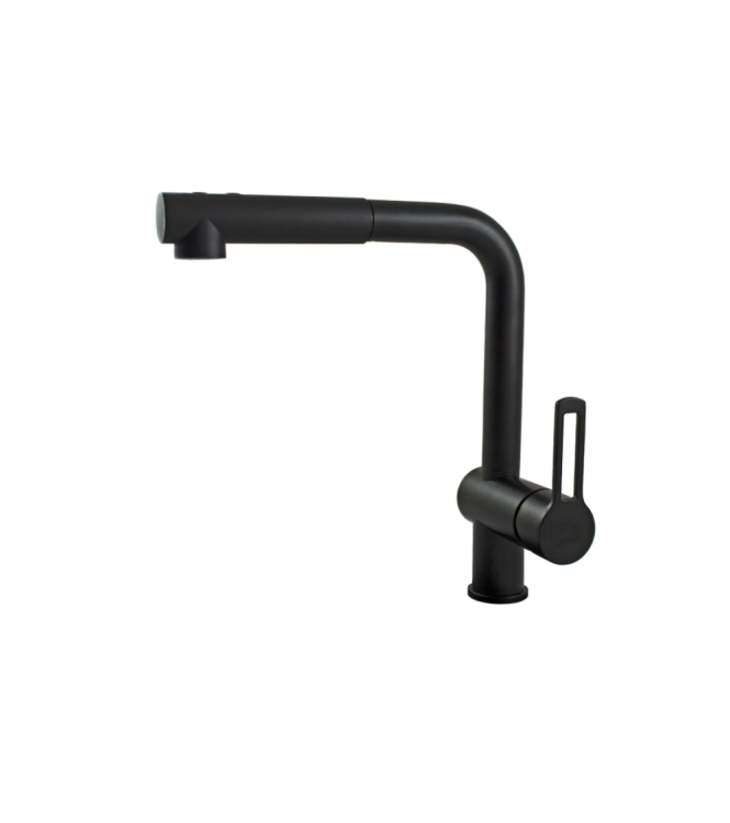 Miscelatore monocomando per lavello con doccetta estraibile Paffoni serie Ringo RIN285NO