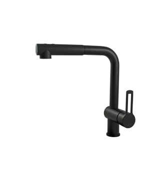 Miscelatore monocomando per lavello con doccetta estraibile Paffoni serie Ringo RIN285NO