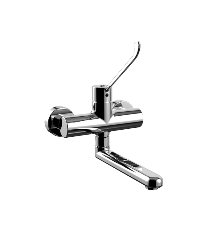 Miscelatore per lavello a parete con leva clinica Paffoni serie Candy CA302CR