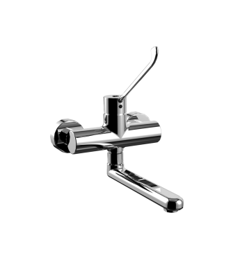 Miscelatore per lavello a parete con leva clinica Paffoni serie Candy CA302CR