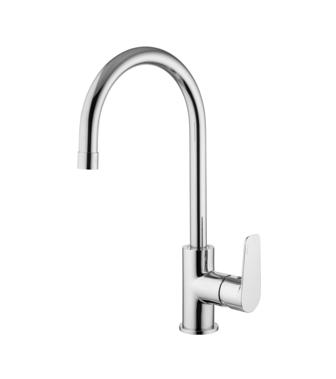 Miscelatore per lavello monocomando con canna orientabile Paffoni serie Lime LM180CR